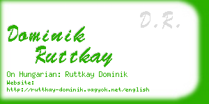 dominik ruttkay business card